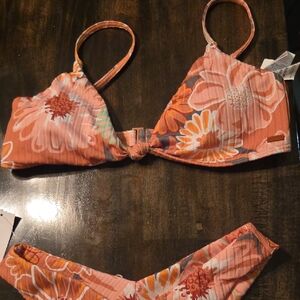 Roxy Floral Bikini Set Cheeky